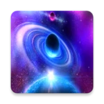 space & galaxy wallpaper hd android application logo